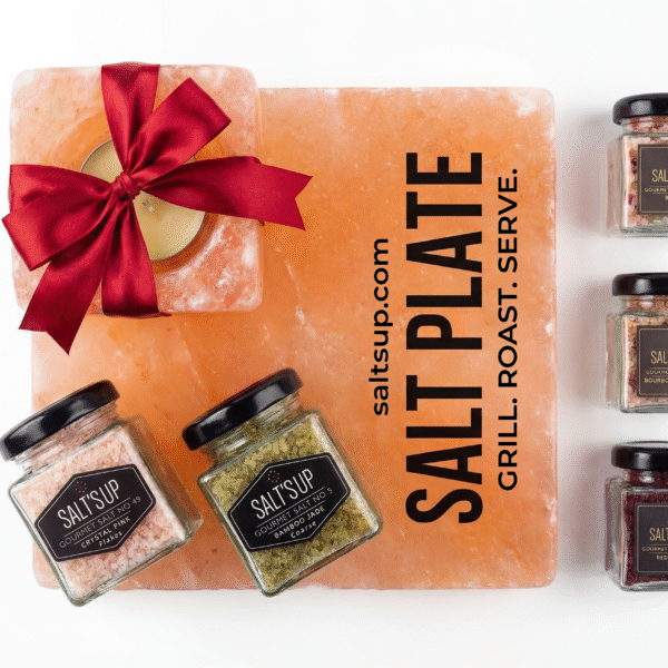 GIFT COMBO Kinkekomplekt soolaplaadi ja viie gurmeesoolaga